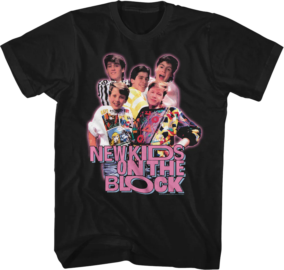 Vintage Group Photo New Kids On The Block T-Shirt