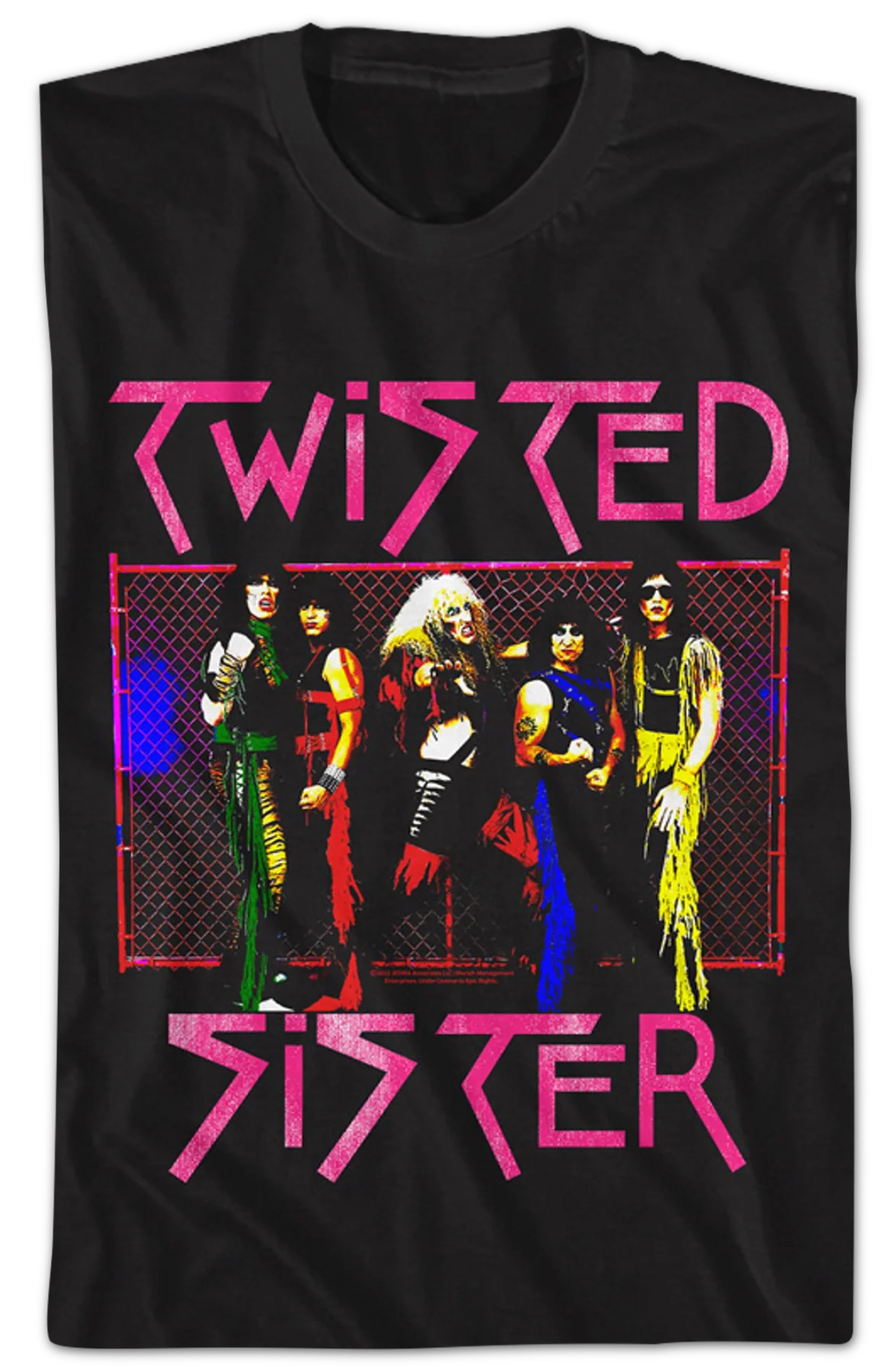 Vintage Group Photo Twisted Sister T-Shirt - Image 2