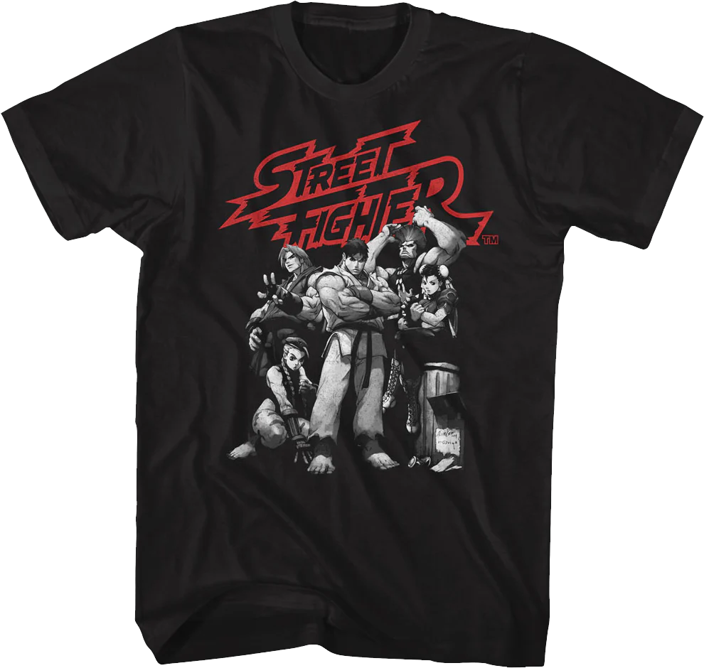 Vintage Group Pose Street Fighter T-Shirt