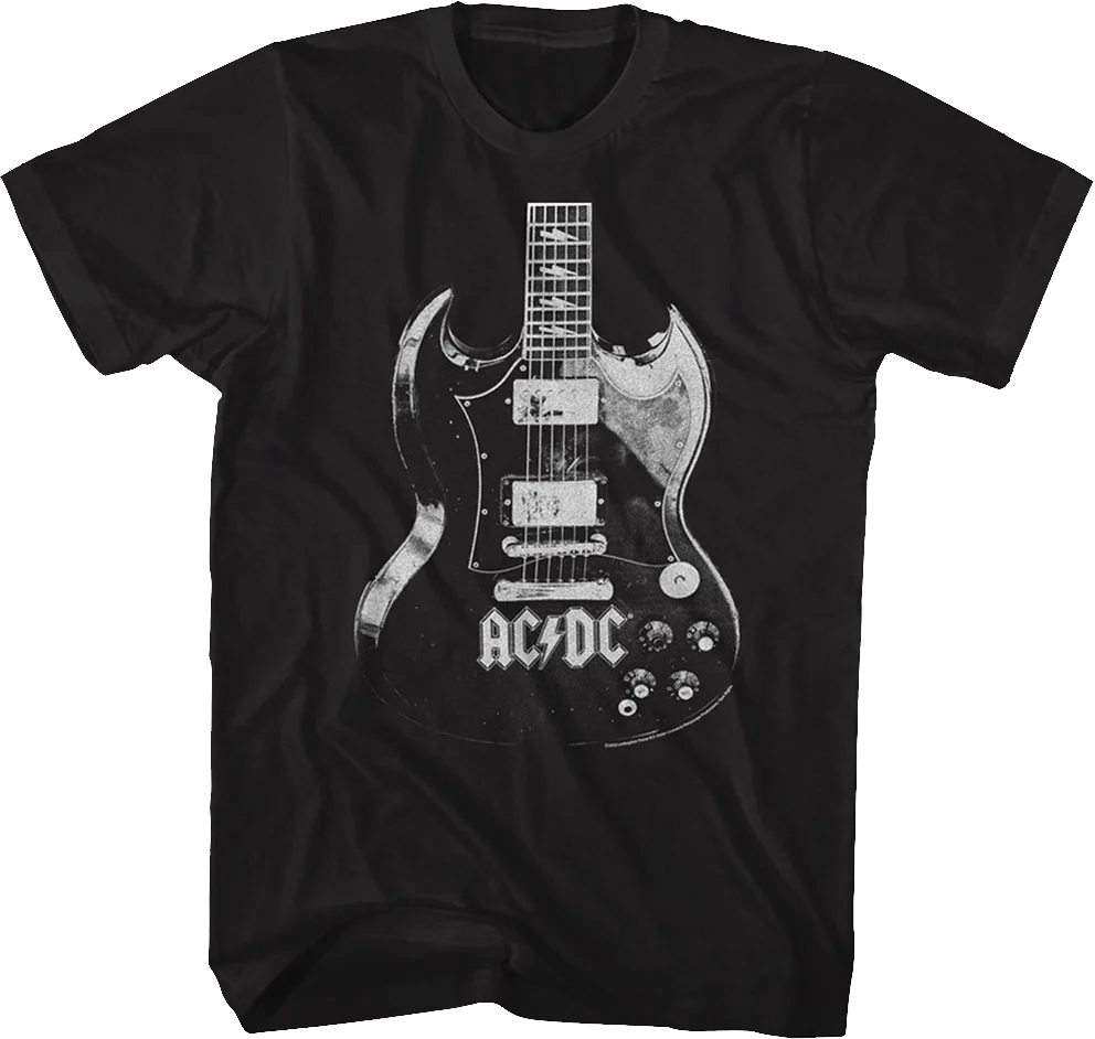 Vintage Guitar ACDC Shirt
