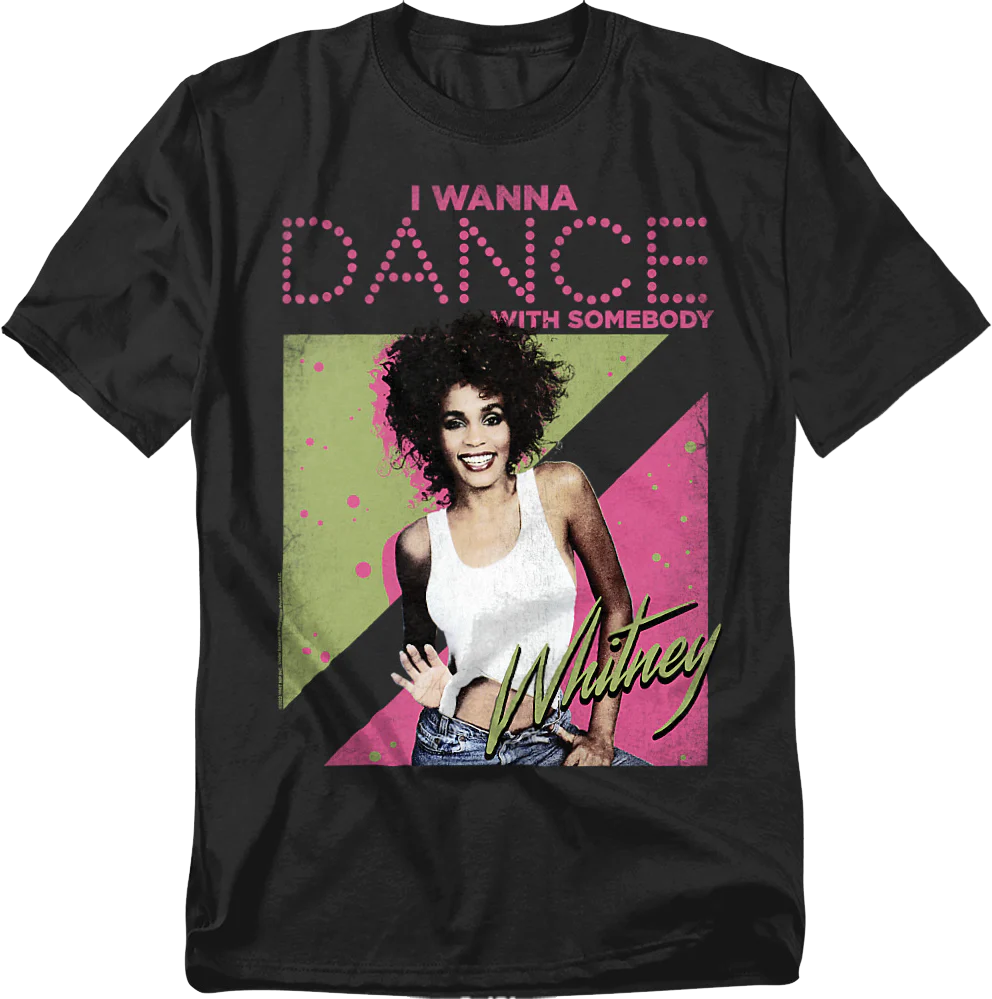 Vintage I Wanna Dance With Somebody Whitney Houston T-Shirt