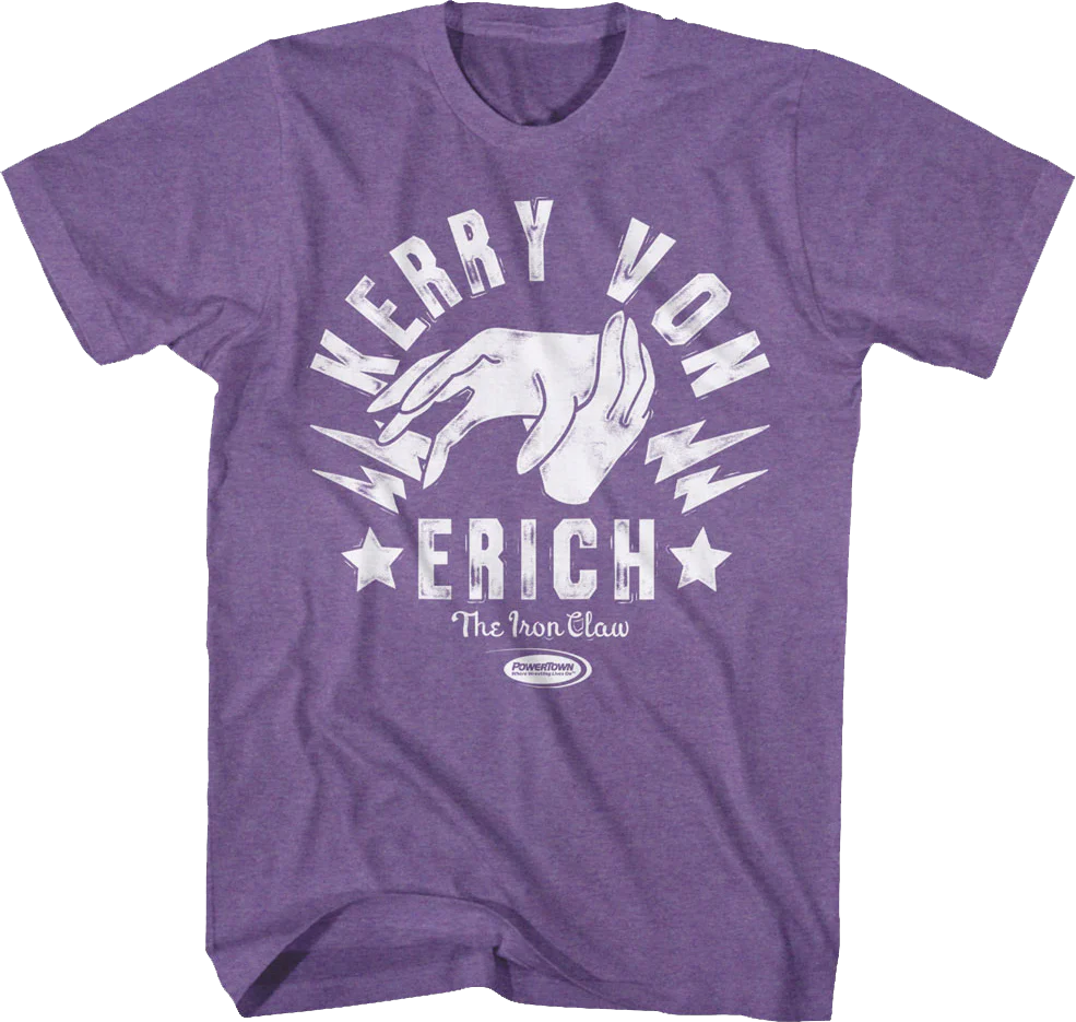 Vintage Iron Claw Kerry Von Erich T-Shirt - Image 2