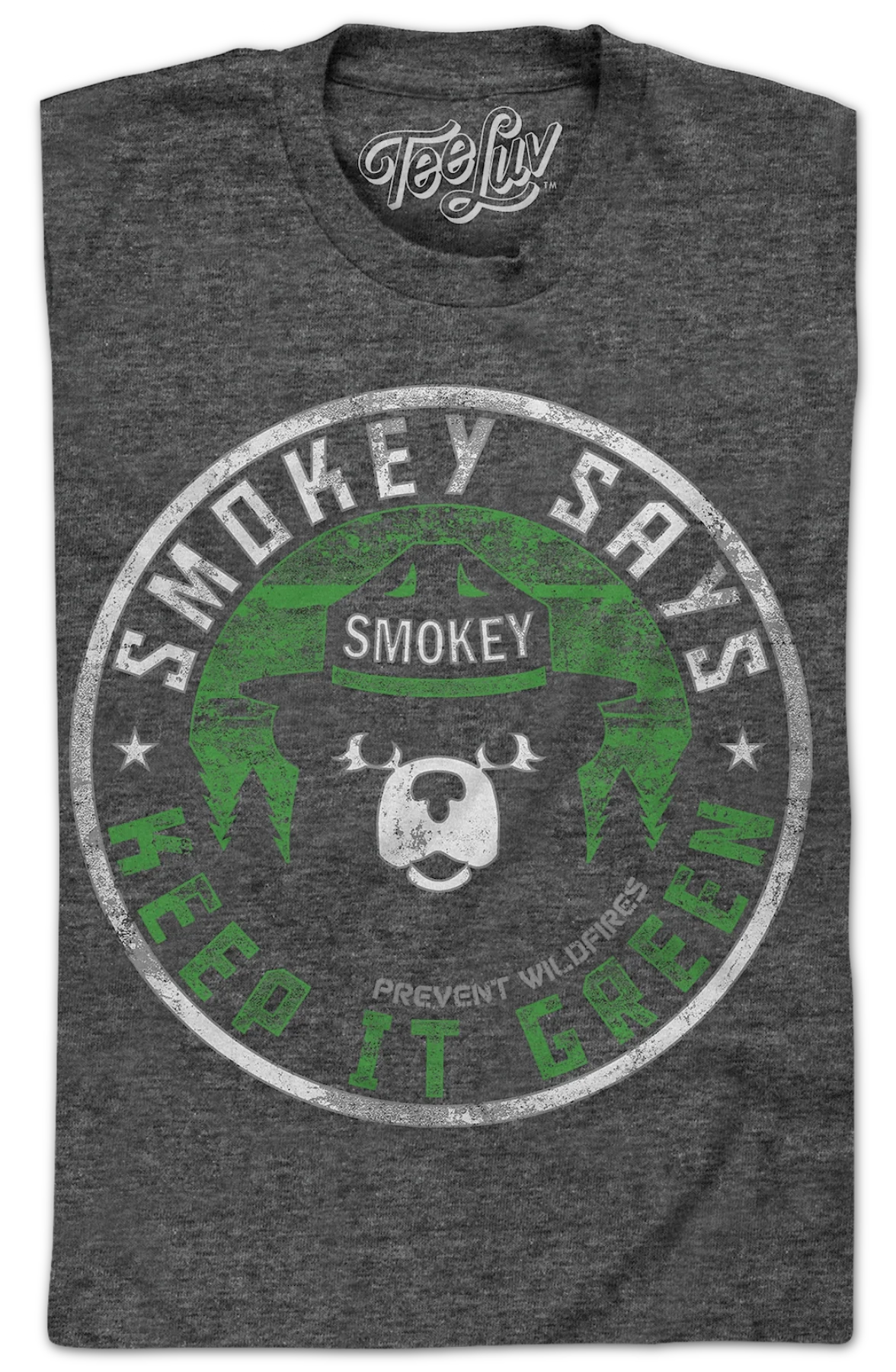 Vintage Keep It Green Smokey Bear T-Shirt - Image 2