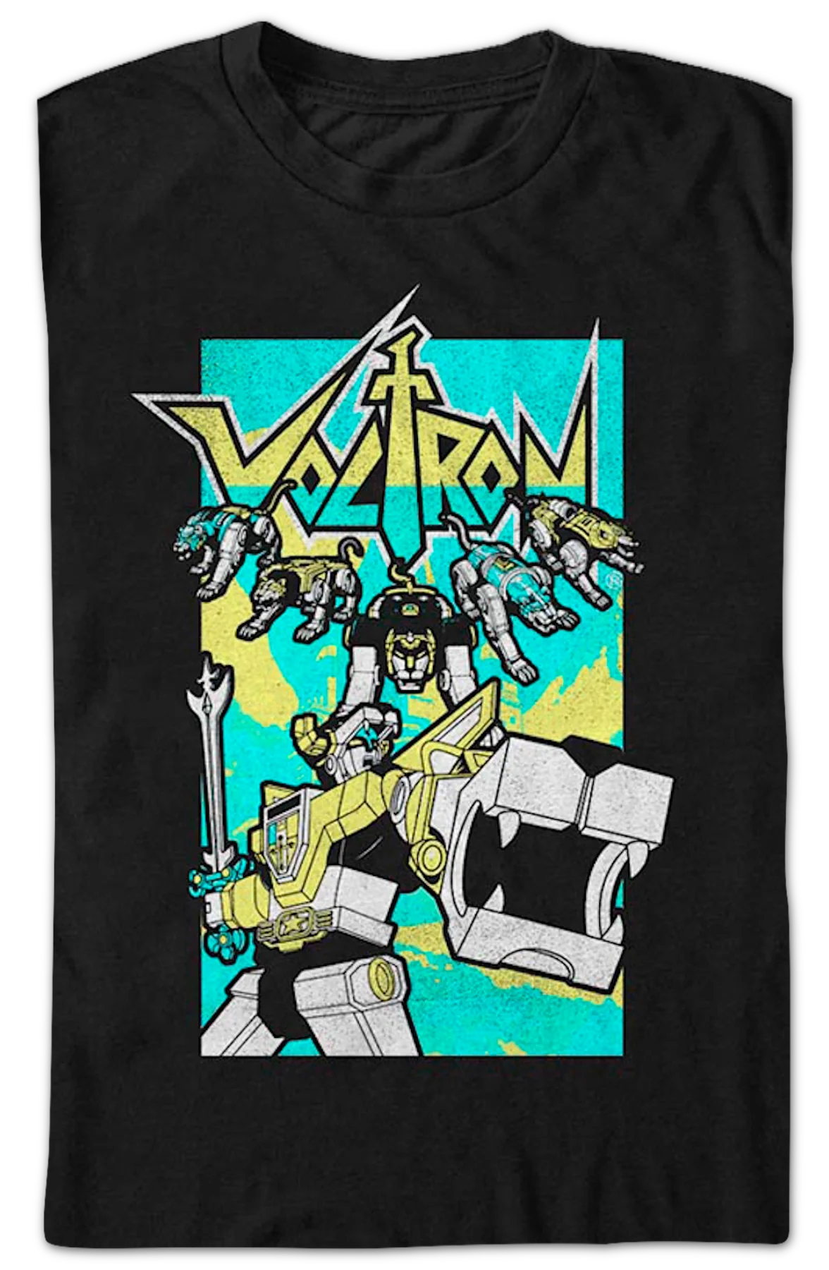 Vintage Lions & Robot Voltron T-Shirt - Image 2