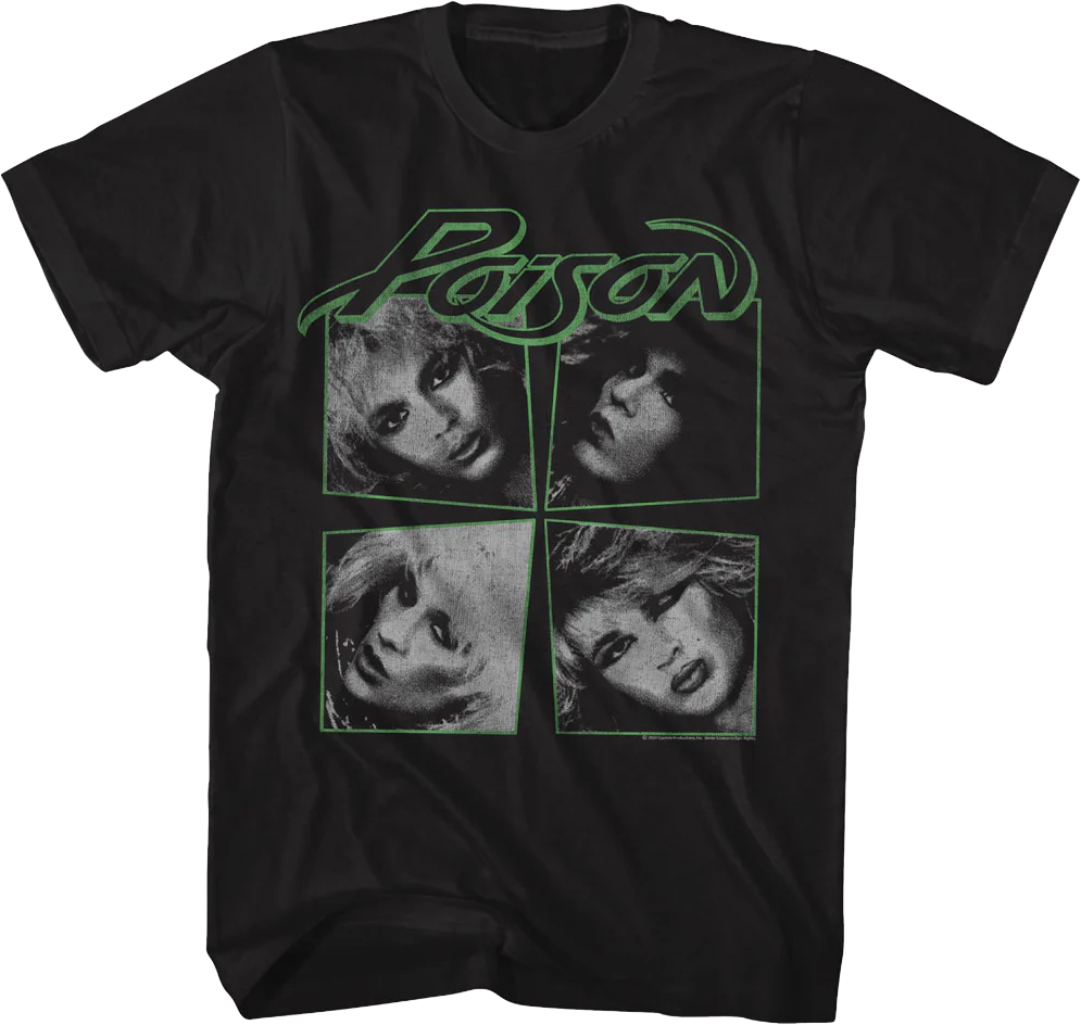 Vintage Look What The Cat Dragged In Photos Poison T-Shirt