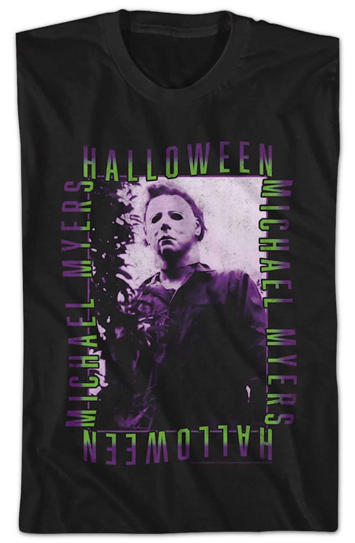 Vintage Michael Myers Photo Halloween T-Shirt - Image 2