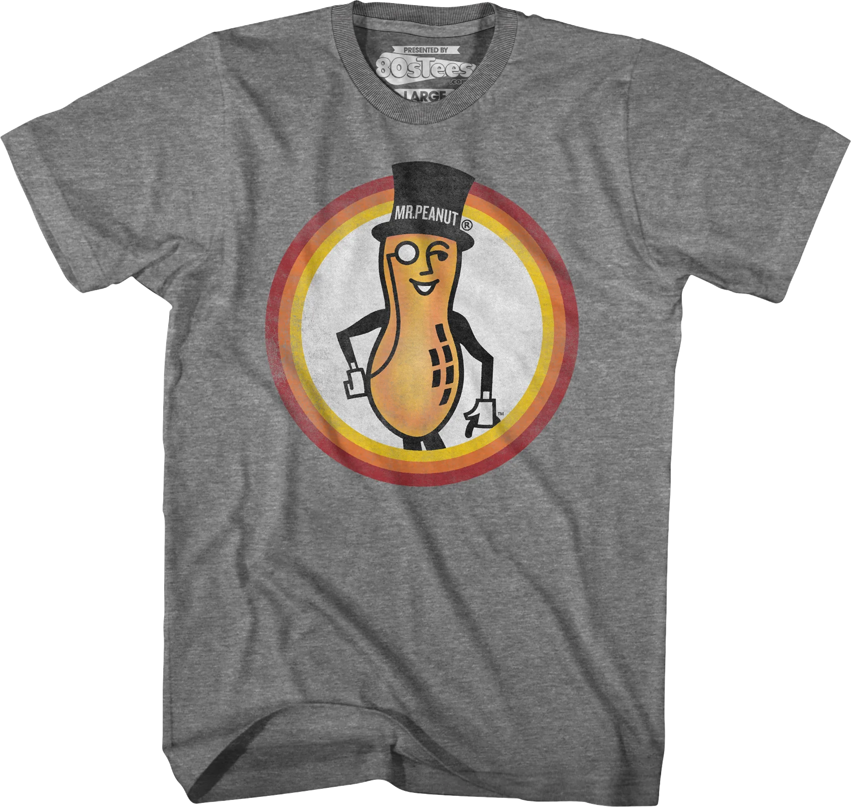 Vintage Mr. Peanut Circle Planters T-Shirt
