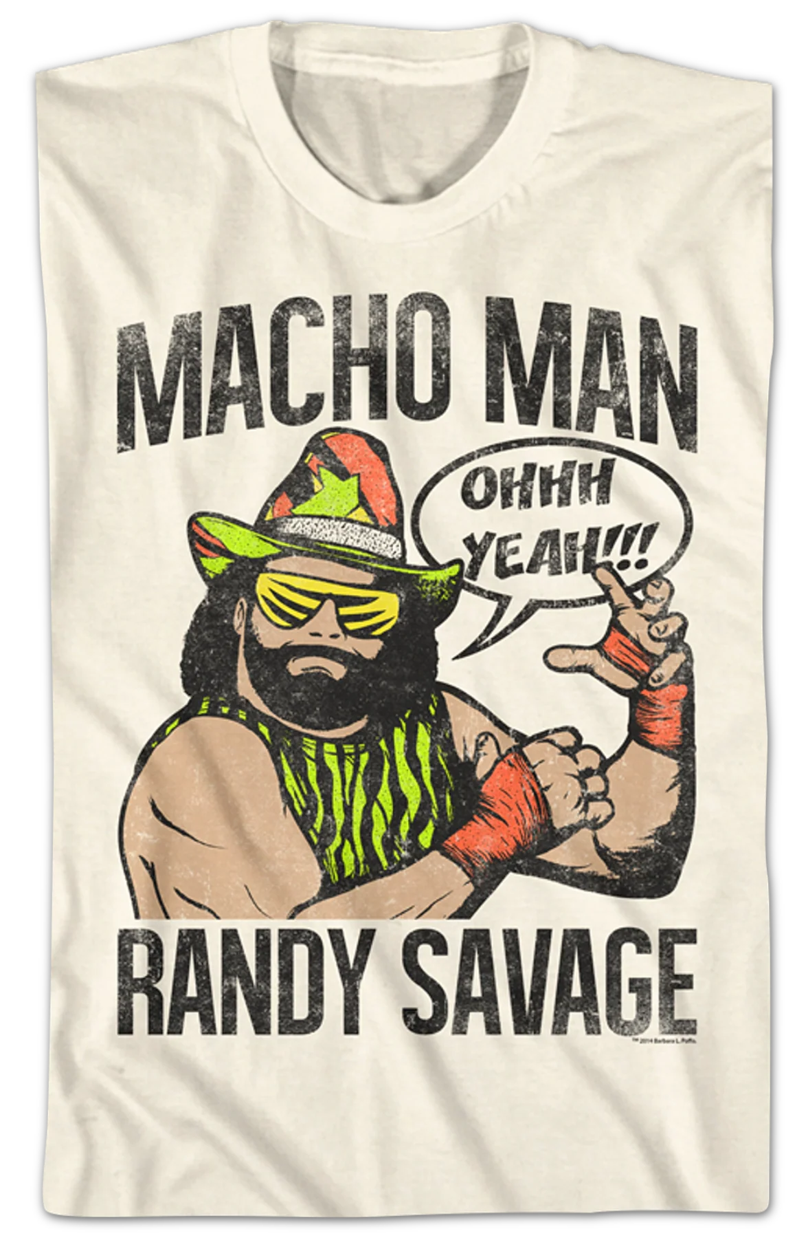 Vintage Ohhh Yeah Macho Man Randy Savage T-Shirt - Image 2