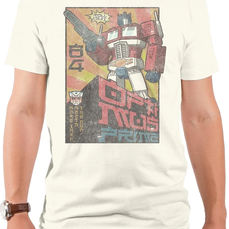 Vintage Optimus Prime Poster Transformers T-Shirt