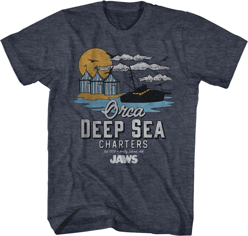 Vintage Orca Deep Sea Charters Jaws T-Shirt