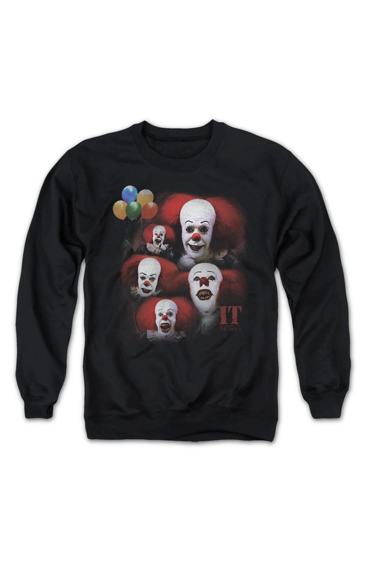 Vintage Pennywise Clown Collage IT Sweatshirt - Image 2