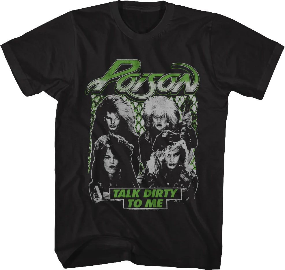 Vintage Photo Talk Dirty To Me Poison T-Shirt