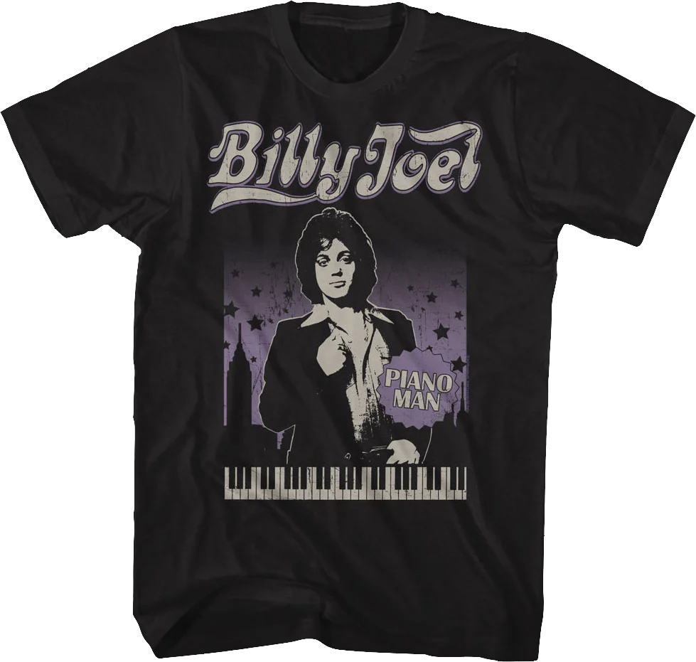 Vintage Piano Man Billy Joel T-Shirt