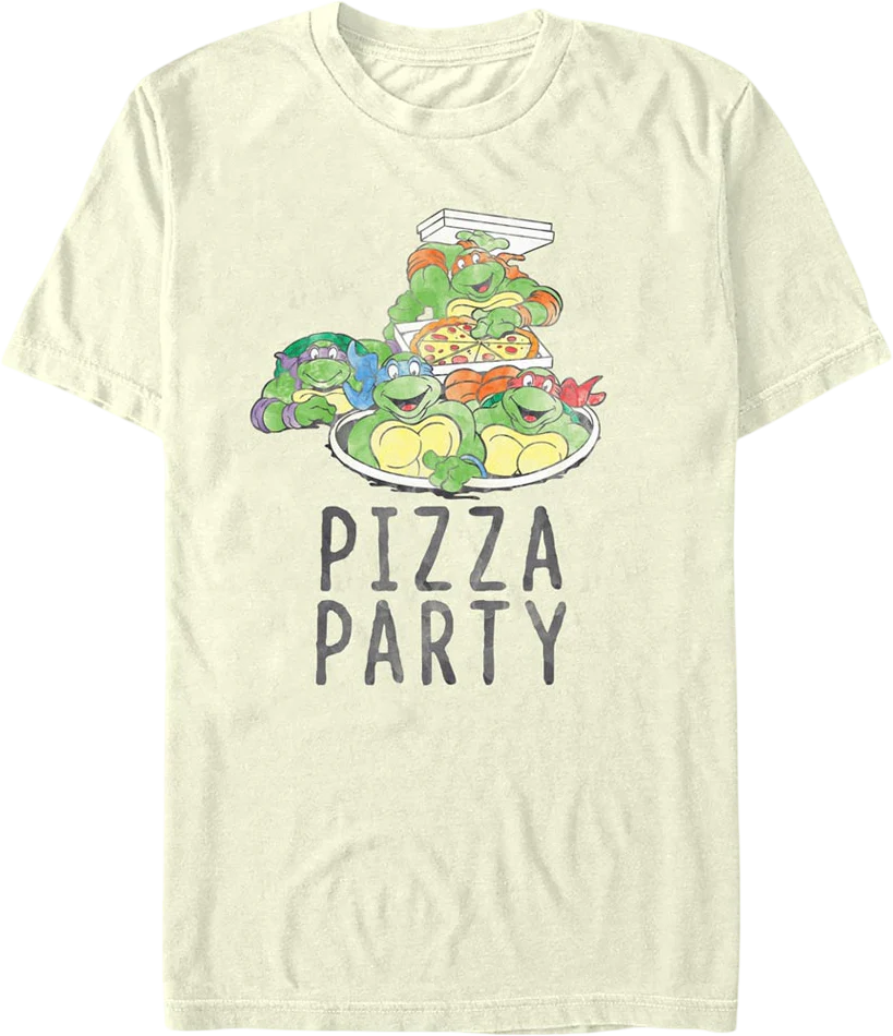 Vintage Pizza Party Teenage Mutant Ninja Turtles T-Shirt