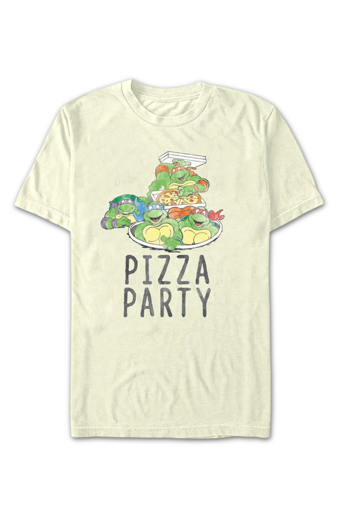 Vintage Pizza Party Teenage Mutant Ninja Turtles T-Shirt - Image 2