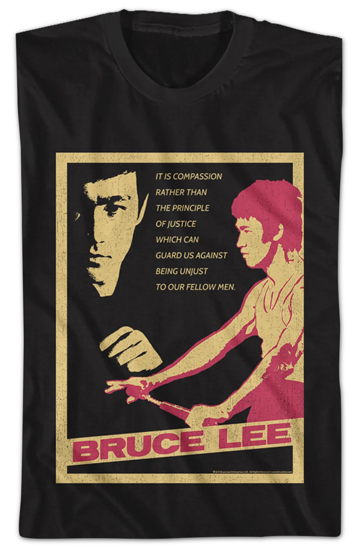 Vintage Poster Bruce Lee T-Shirt - Image 2