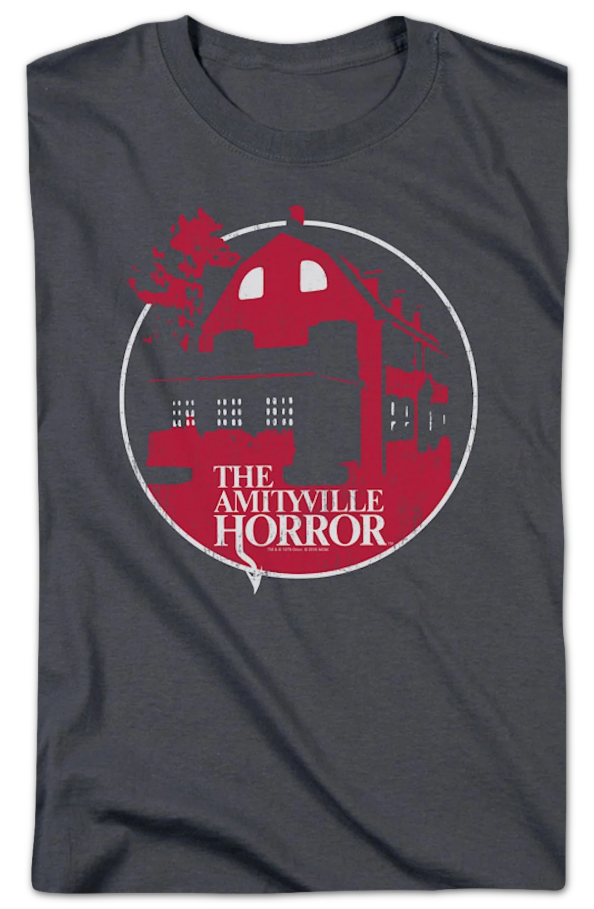 Vintage Red House Amityville Horror T-Shirt - Image 2