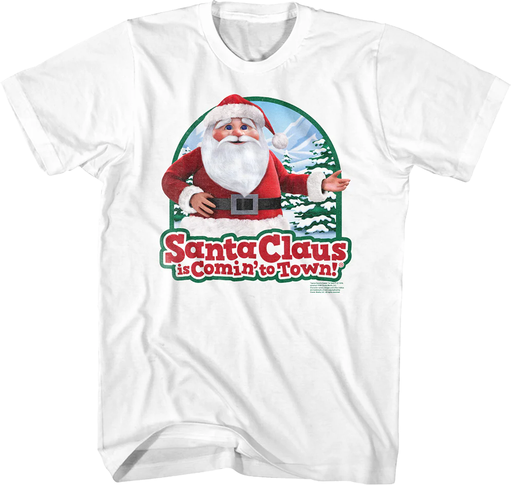 Vintage Santa Claus Is Comin' To Town T-Shirt
