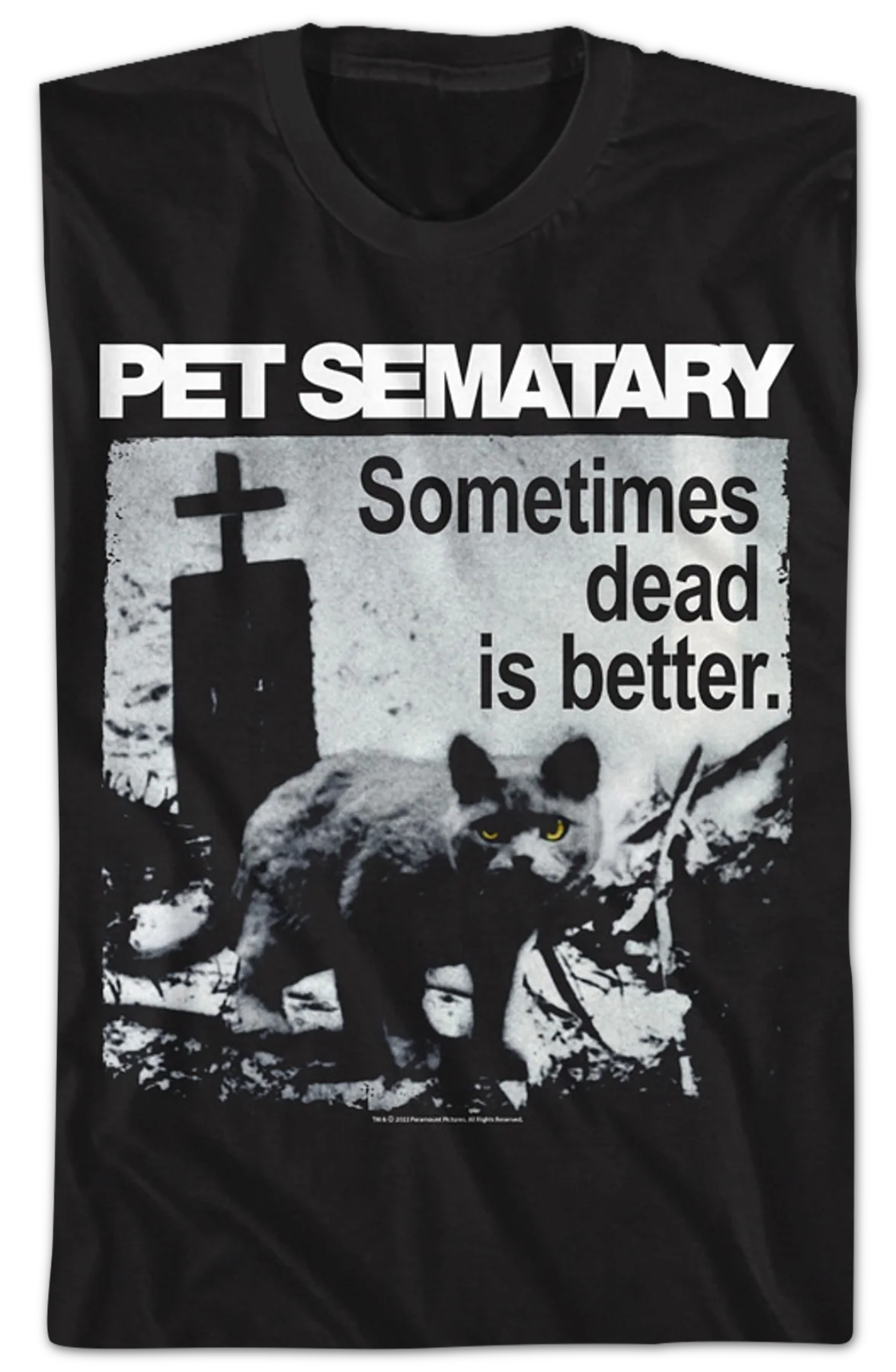 Vintage Sometimes Dead Is Better Pet Sematary T-Shirt - Image 2