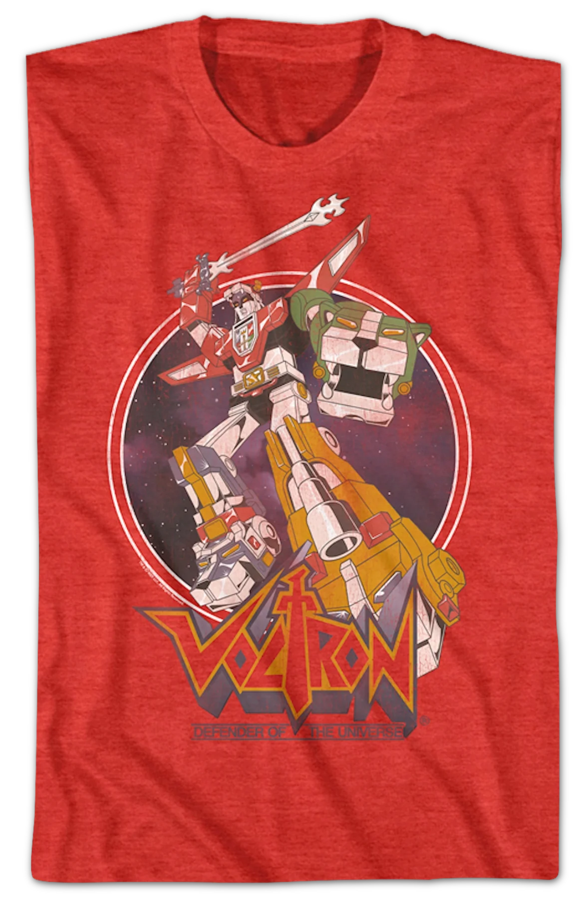 Vintage Space Circle Voltron T-Shirt - Image 2