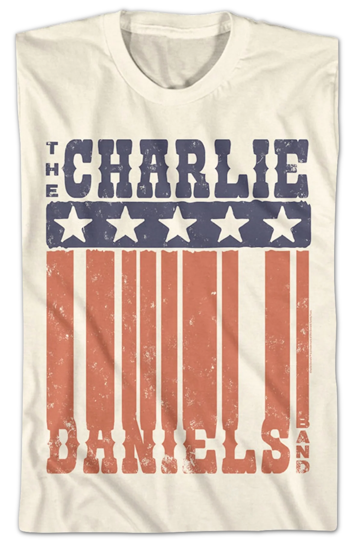 Vintage Stars And Stripes Charlie Daniels Band T-Shirt - Image 2