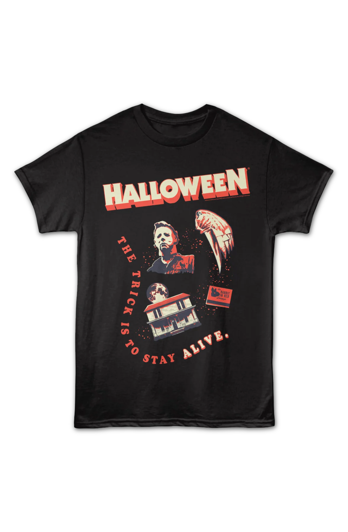 Vintage Stay Alive Collage Halloween T-Shirt - Image 2