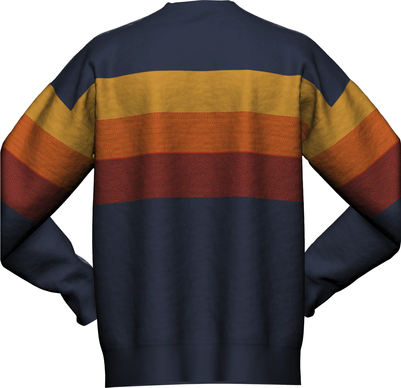 Vintage Stripes Knitted Sweater - Image 3