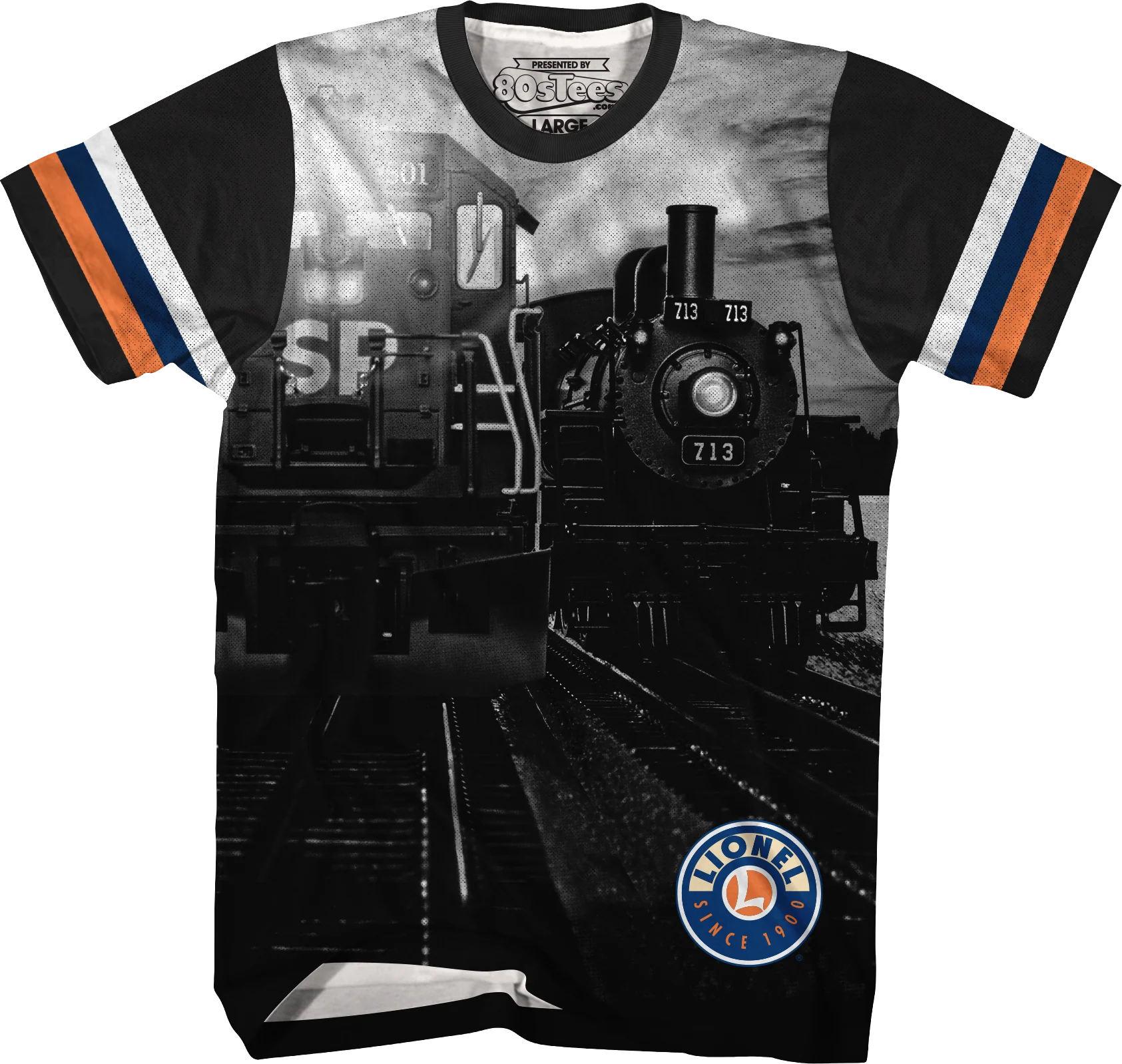 Vintage Stripes Lionel Trains T-Shirt