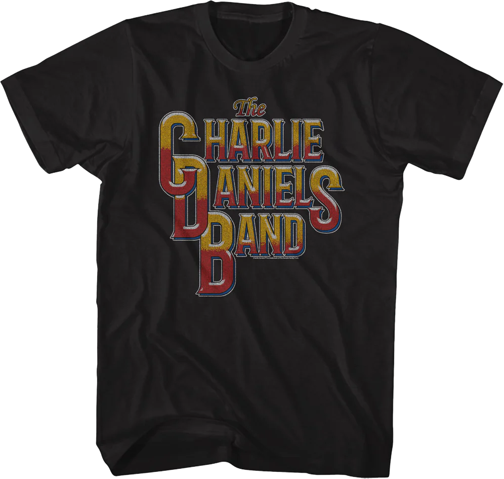 Vintage Style Logo Charlie Daniels Band T-Shirt