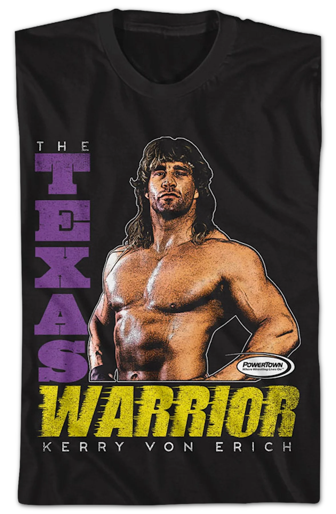 Vintage Texas Warrior Kerry Von Erich T-Shirt - Image 2