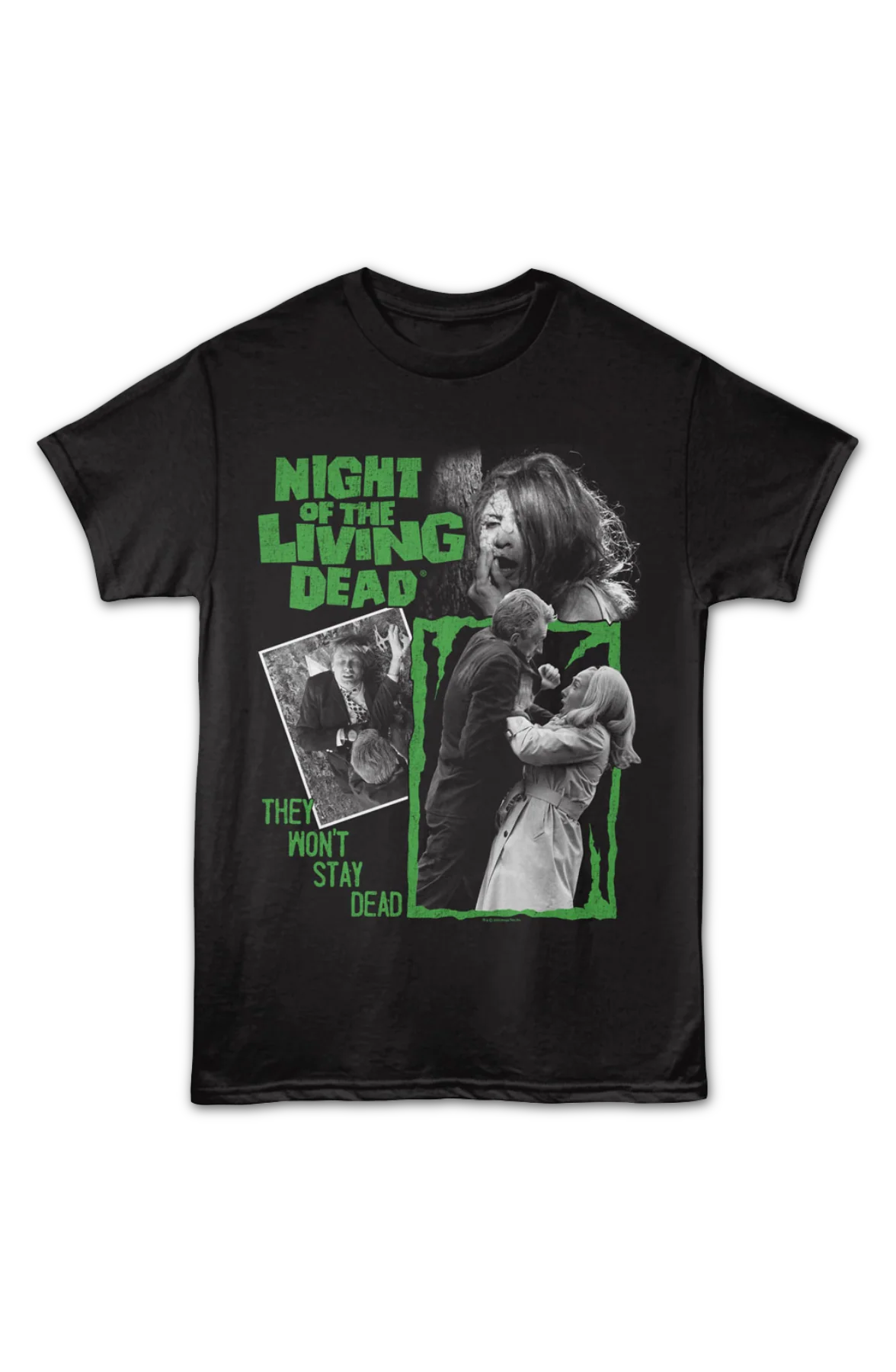 Vintage They Won't Stay Dead Night Of The Living Dead T-Shirt - Image 2
