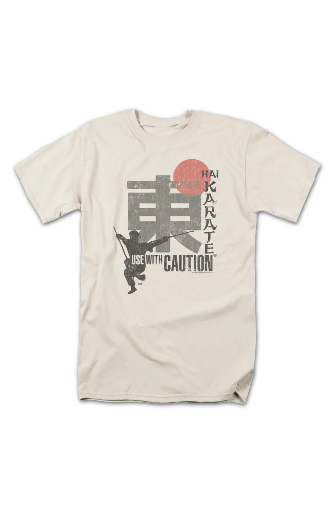 Vintage Use With Caution Hai Karate T-Shirt - Image 2