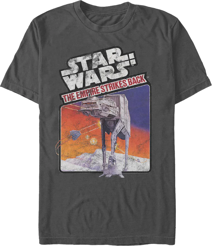 Vintage Video Game Cartridge Art Empire Strikes Back Star Wars T-Shirt