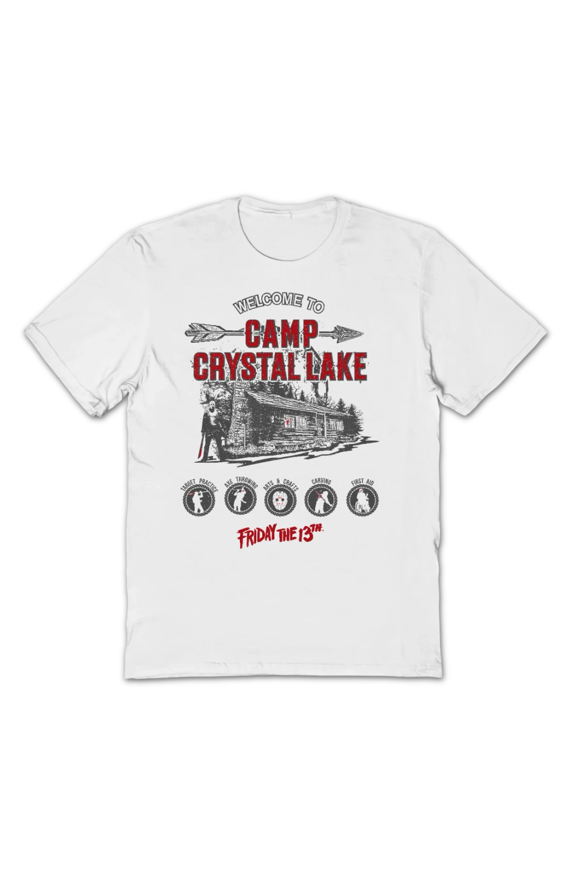 Vintage Welcome To Camp Crystal Lake Friday The 13th T-Shirt - Image 2
