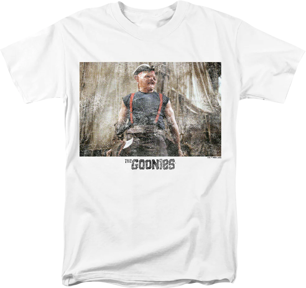 Vintage White Pirate Sloth Goonies T-Shirt