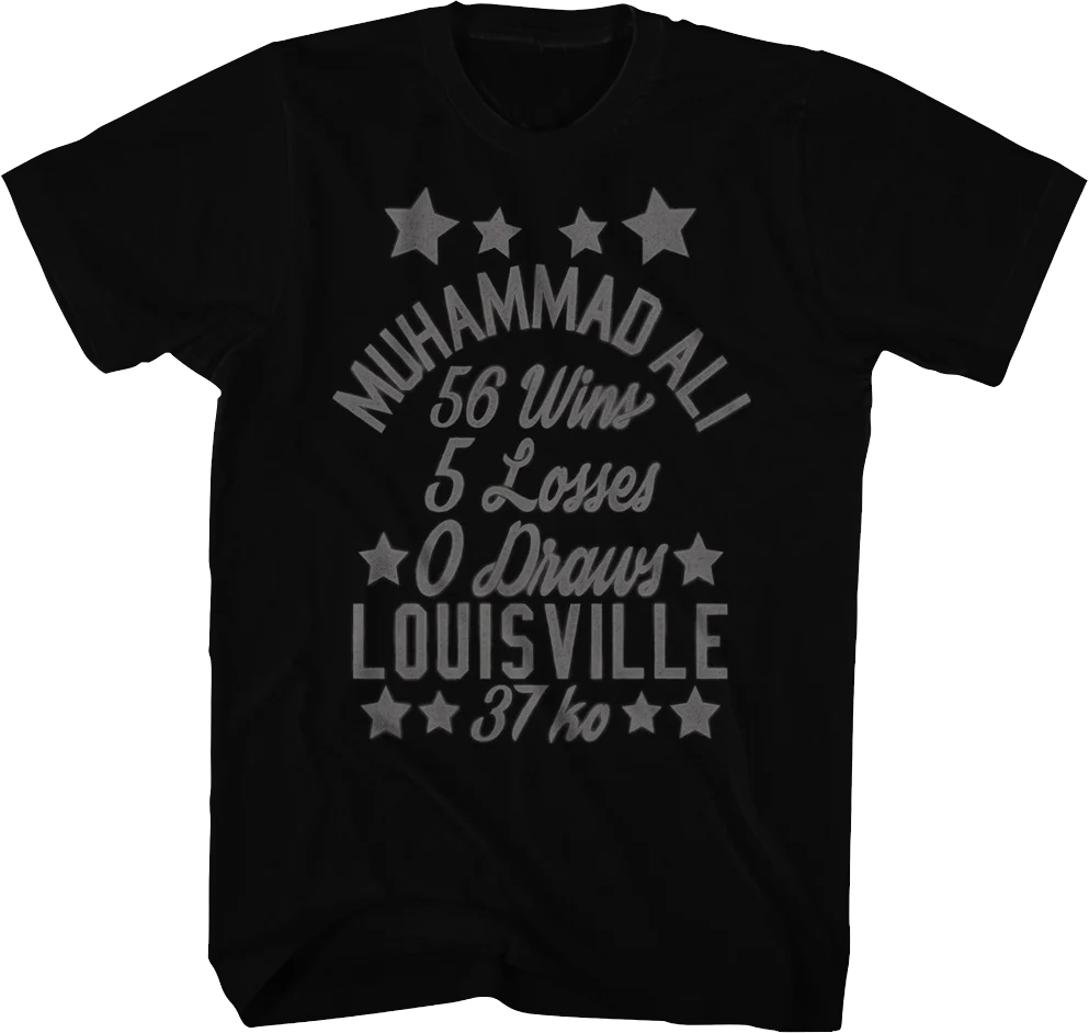Vintage Wins And Losses Muhammad Ali T-Shirt