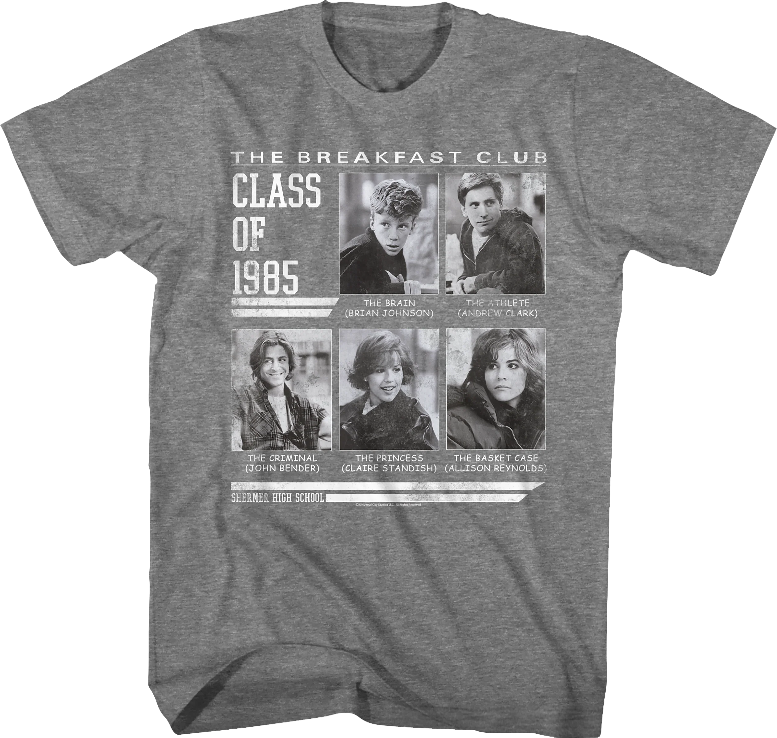 Vintage Yearbook Class of 1985 Breakfast Club T-Shirt