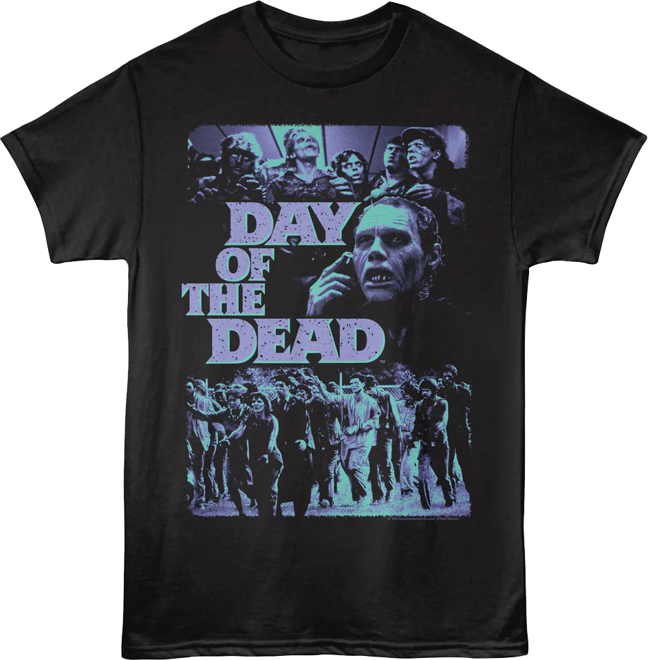 Vintage Zombies Collage Day Of The Dead T-Shirt