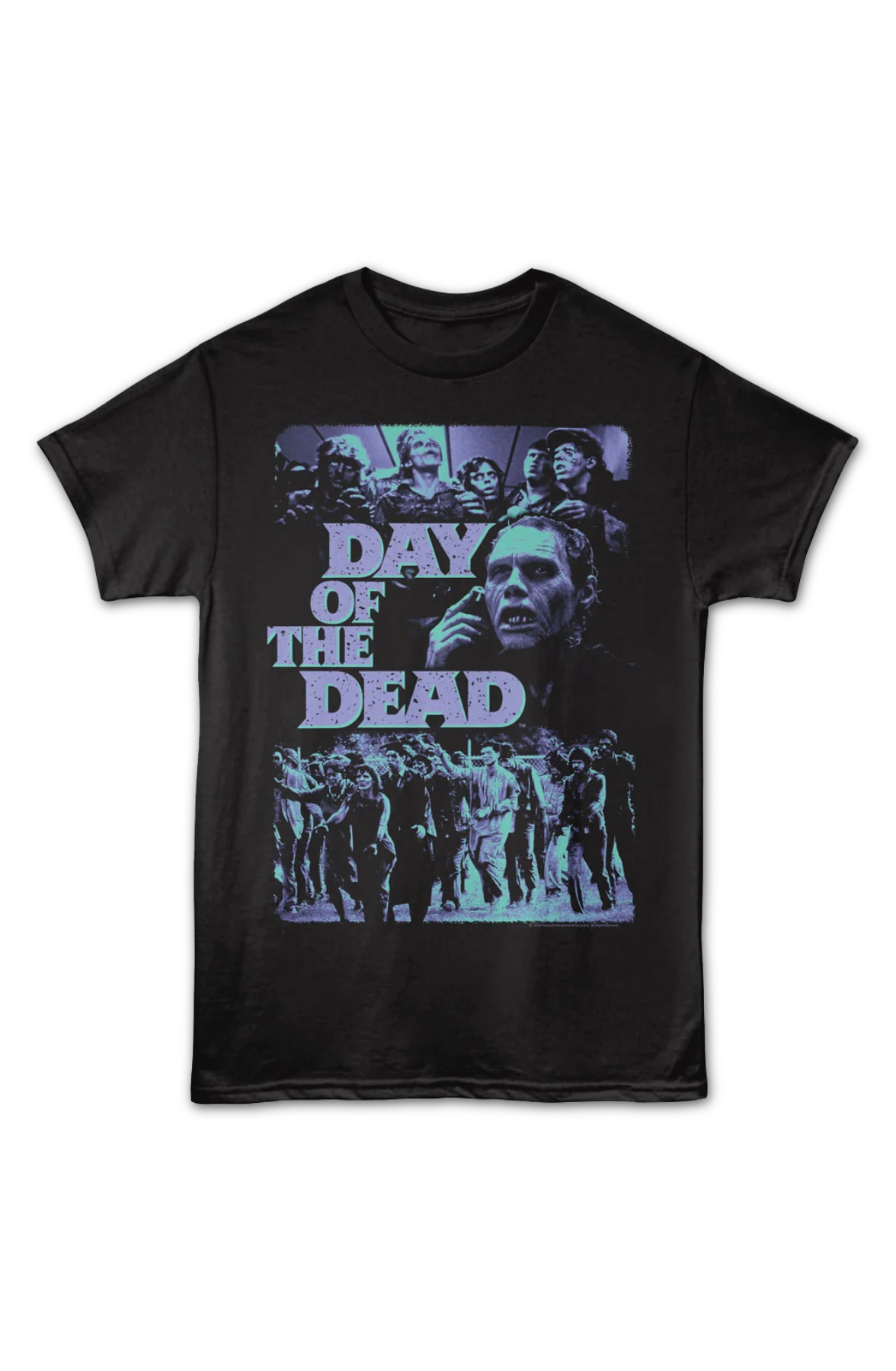 Vintage Zombies Collage Day Of The Dead T-Shirt - Image 2