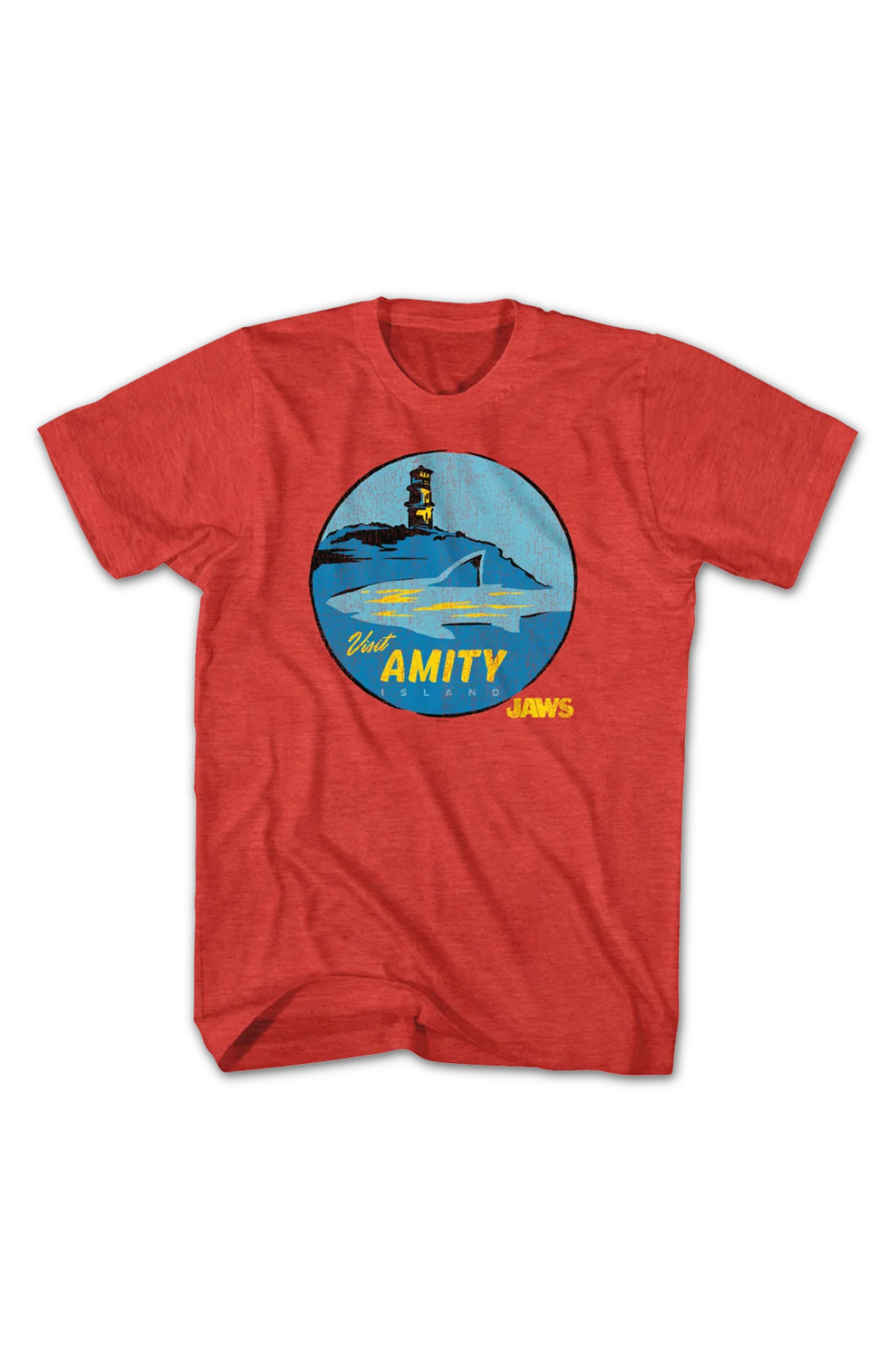 Visit Amity Island Circle Jaws T-Shirt - Image 2