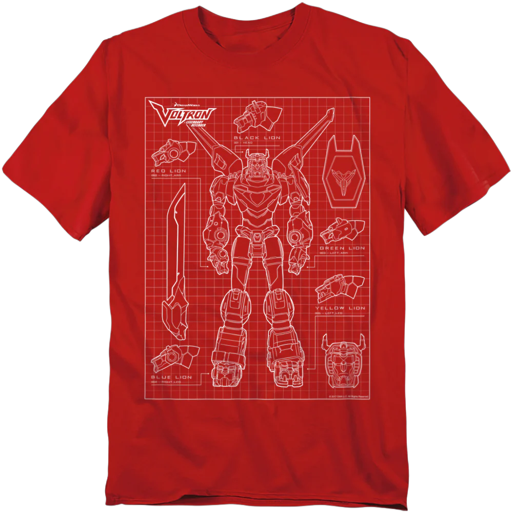 Voltron Schematic T-Shirt