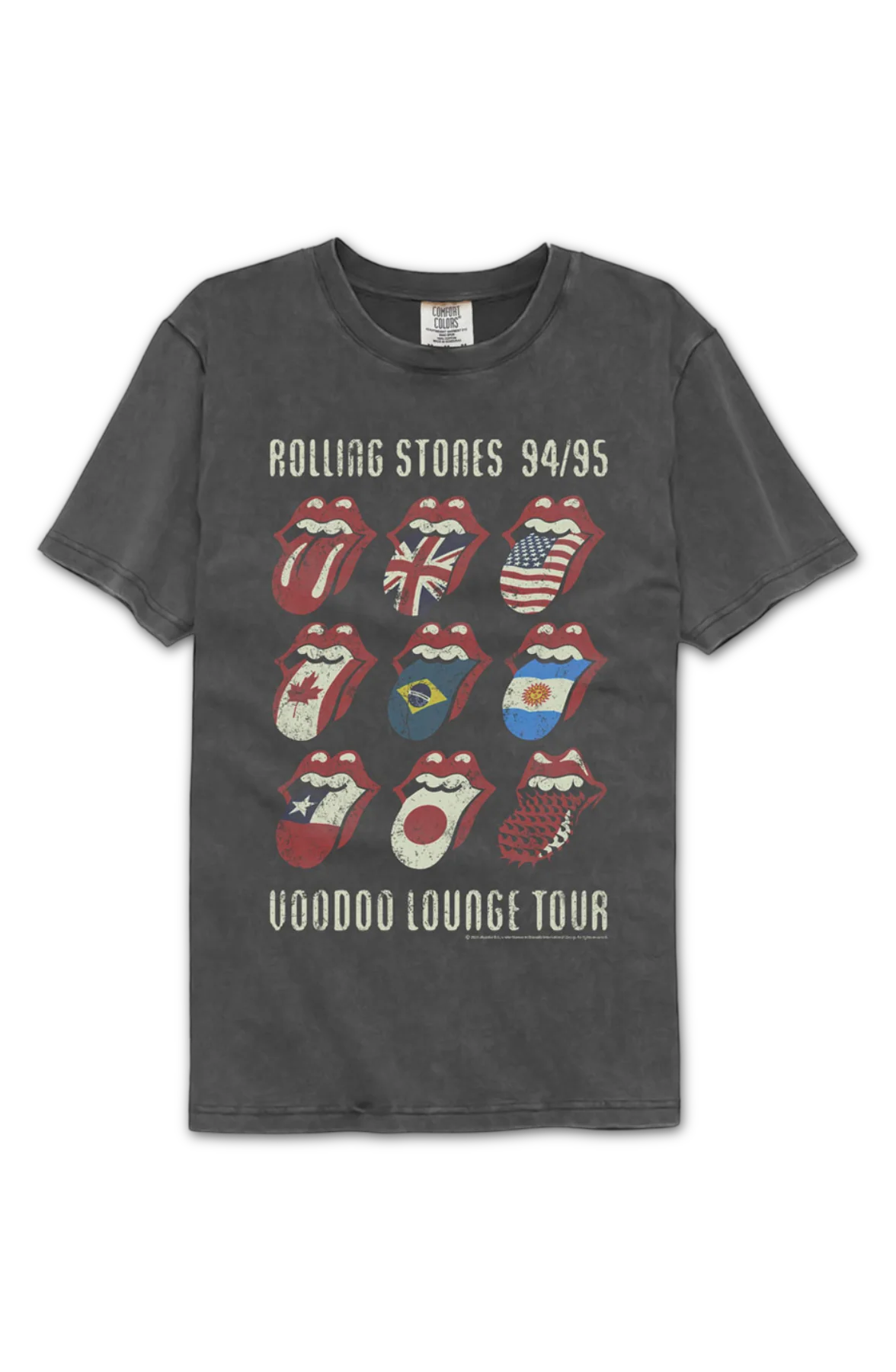 Voodoo Lounge Tour Rolling Stones Comfort Colors Brand T-Shirt - Image 2