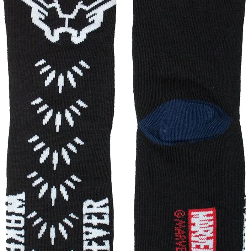 Wakanda Forever Black Panther Marvel Comics Socks