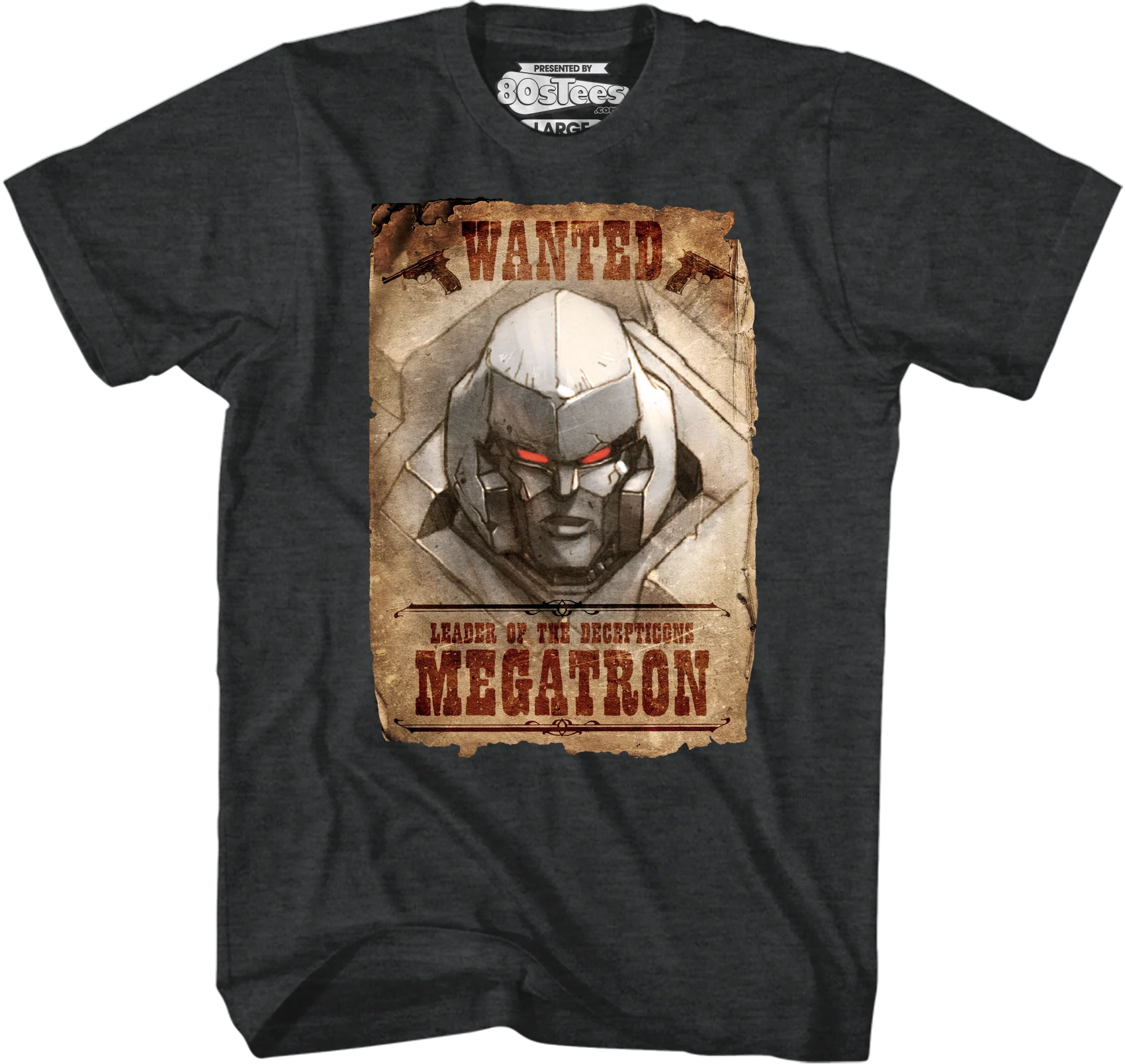 Wanted Poster Megatron Transformers T-Shirt