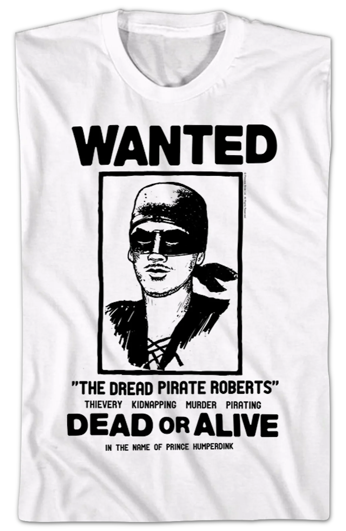 Wanted Poster Princess Bride T-Shirt - Image 2