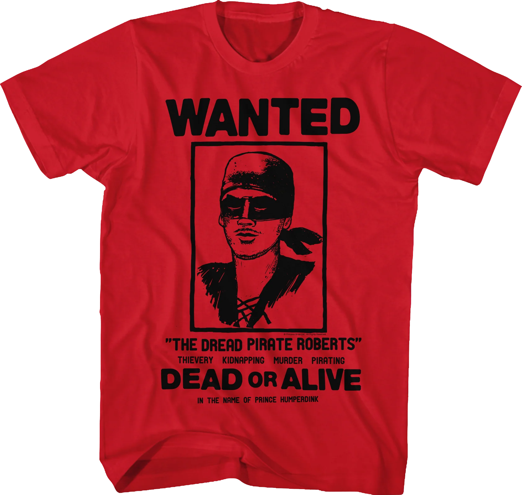 Wanted Poster Princess Bride T-Shirt