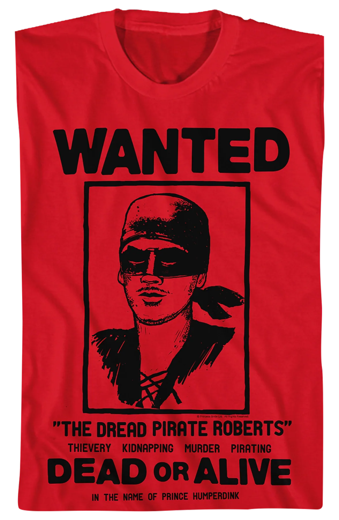 Wanted Poster Princess Bride T-Shirt - Image 2