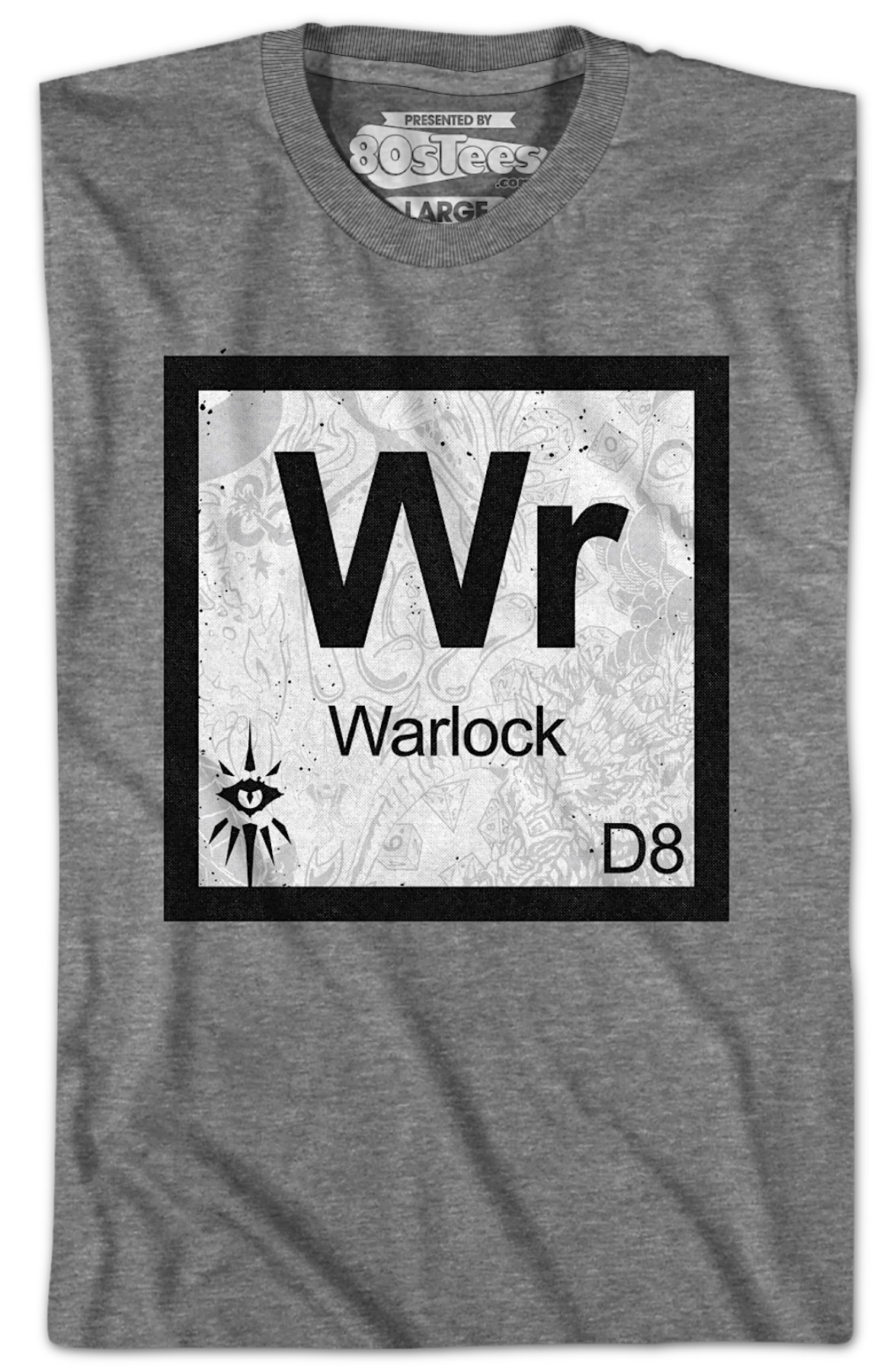Warlock Element Symbol Dungeons & Dragons T-Shirt - Image 2