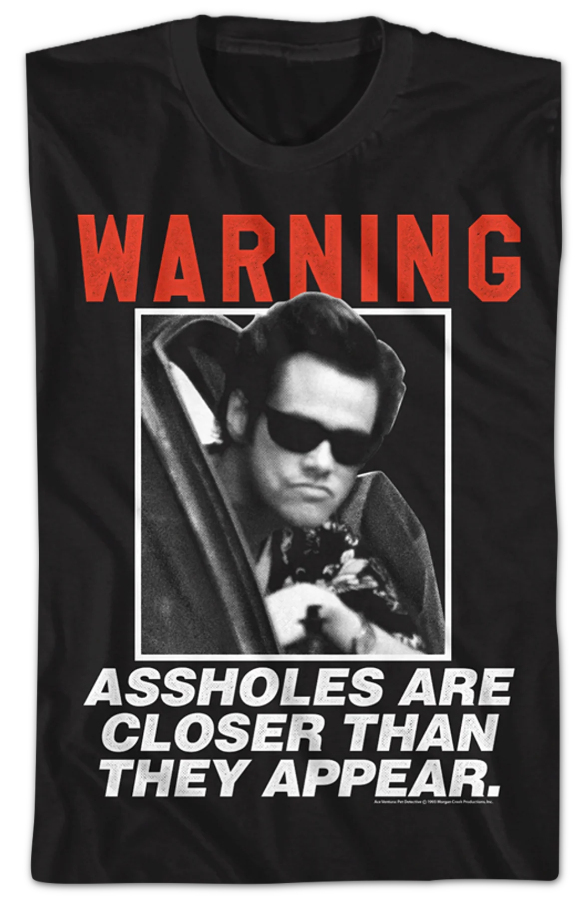 Warning Ace Ventura T-Shirt - Image 2