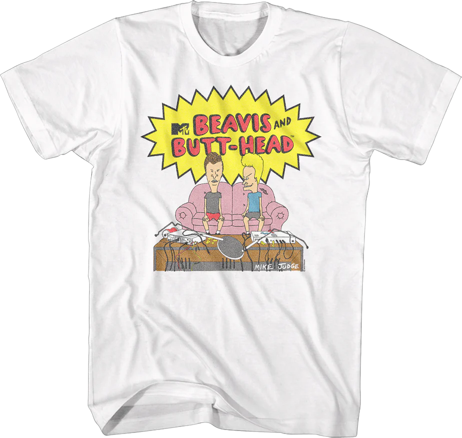 Watching TV Beavis And Butt-Head T-Shirt